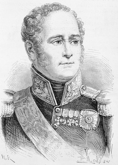 Zar Alessandro I di Russia da French School